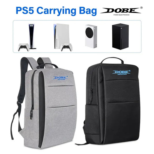 DOBE Fits for Ps5/Xbox Series X/S Models Backpack, Carrying Case, Portable Waterproof Travel Carrying Bag, Heavy Duty Game Console Case Holder, Protective Case, PS5 Xbox Series Accessories-Fd94816955