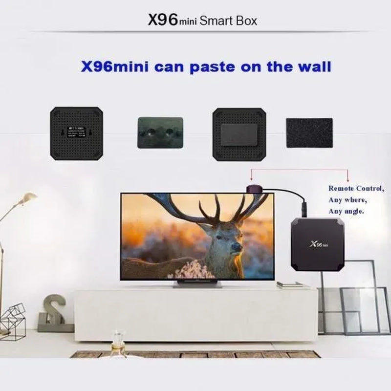New Upgrade X96 Mini Smart Set-Top TV Box Quad Core 4K Media Android Gadget 1GB+8GB/2G+16G 4 Core Smart Set-Top Box 2.4G Wifi Netflix 4K Media Player AU/EU/US/UK Plug