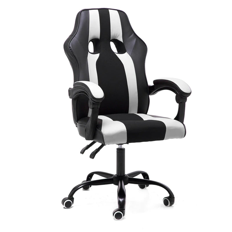 Leather Gaming Chair, Ergonomic Computer Chair Swivel Lifting Lying