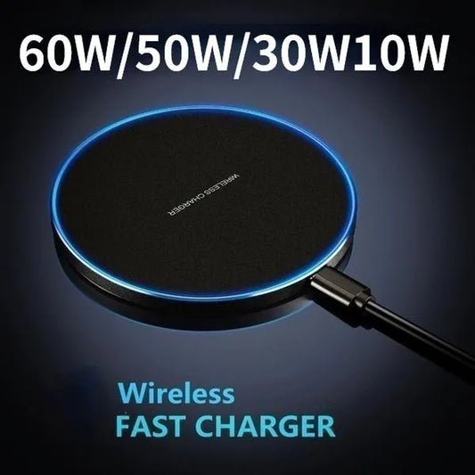 60W/50W30W/10W Wireless Fast Charger Pad
