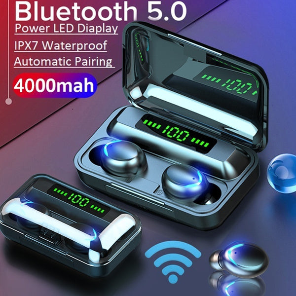 Bluetooth 5.0 CVC8.0 Noise Reduction Stereo Wireless Bluetooth Earbuds Waterproof
