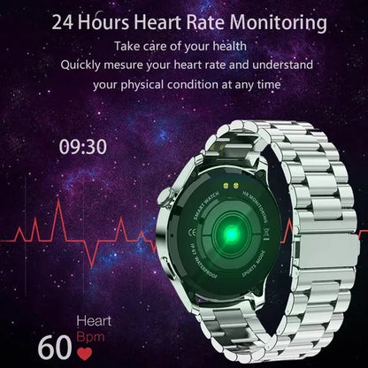 LIGE New Bluetooth Call Smart Watch Men Full Touch Sport Fitness Watches Waterproof Heart Rate Steel Band Smartwatch Android Ios