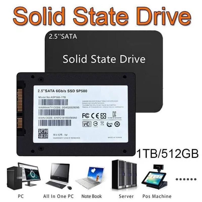 Sata3 Ssd 128GB 256GB 512GB 1TB 2TB 4TB Hdd 2.5 Hard Disk Disc 2.5 " Internal Solid State Drive