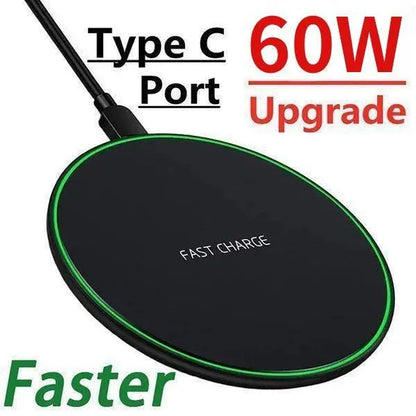 60W/50W30W/10W Wireless Fast Charger Pad